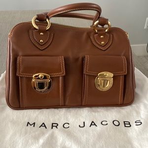 Marc Jacobs Tan Shoulder Bag with Gold Hardware